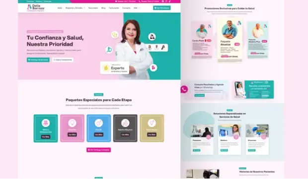 Laboratorios Delia Barraza, proyecto web de Ad Center